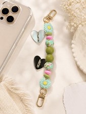 Handmade Phone Grip Cute Cell Phone Holder Floral Silicone Stand Gift for Her