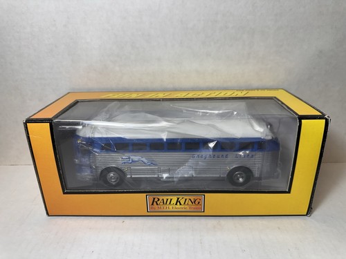 Autobús MTH Rail King Greyhound Lines Dallas TX calibre O (8") #30-50019 NUEVO EN CAJA | Zustand: New