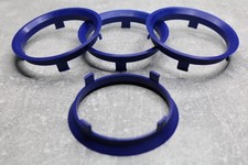 4x SET Zentrierringe Distanzringe 70,1 mm x 66,4 mm dunkelblau für Alufelgen