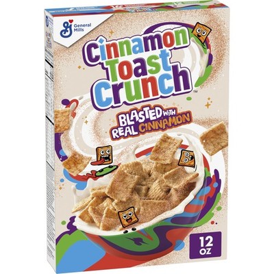 Cinnamon Toast Crunch Breakfast Cereal, Crispy 12 Ounce (Pack of 1)