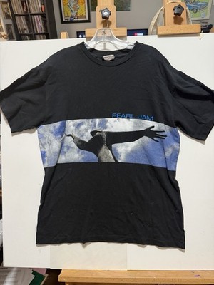 Vintage 1998 Pearl Jam Yield Tour Shirt XL Incredible Tag Stickman Clouds Tee
