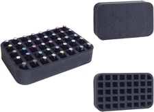 Nail Polish Organizer Holder Foam Pad with Slots for Storage 40 Bottles (15ml/0.