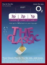 Official O2 Classic Pay As You Go SIM Card – Standard/Micro/Nano – UK 321