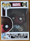 Funko Pop! Marvel Deadpool as Bob Ross #319 Bobble-Head Vinyl Figure