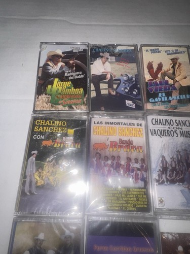 Set De 12 Cassetes De Chalino Sanchez, Saul Viera Y Los Canelos Durango Nuevos - Picture 4 of 15