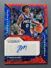 2020-21 Panini Prizm Tyrese Maxey Rookie Sensational Signatures Choice Red Auto