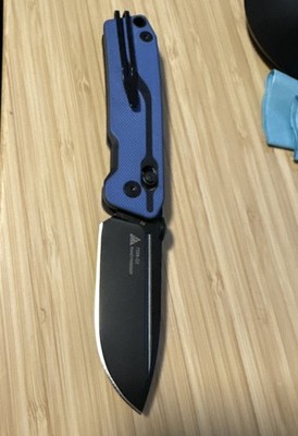 SRM 7228GI Axis Lock D2 Pocket Knife Blade G10 Small 2.5 oz Carry Sanrenmu Blue