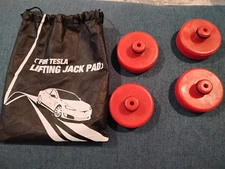 Red Jack Pad Jacking Adapter For Tesla Model 3 Y S X Rubber Lifting 