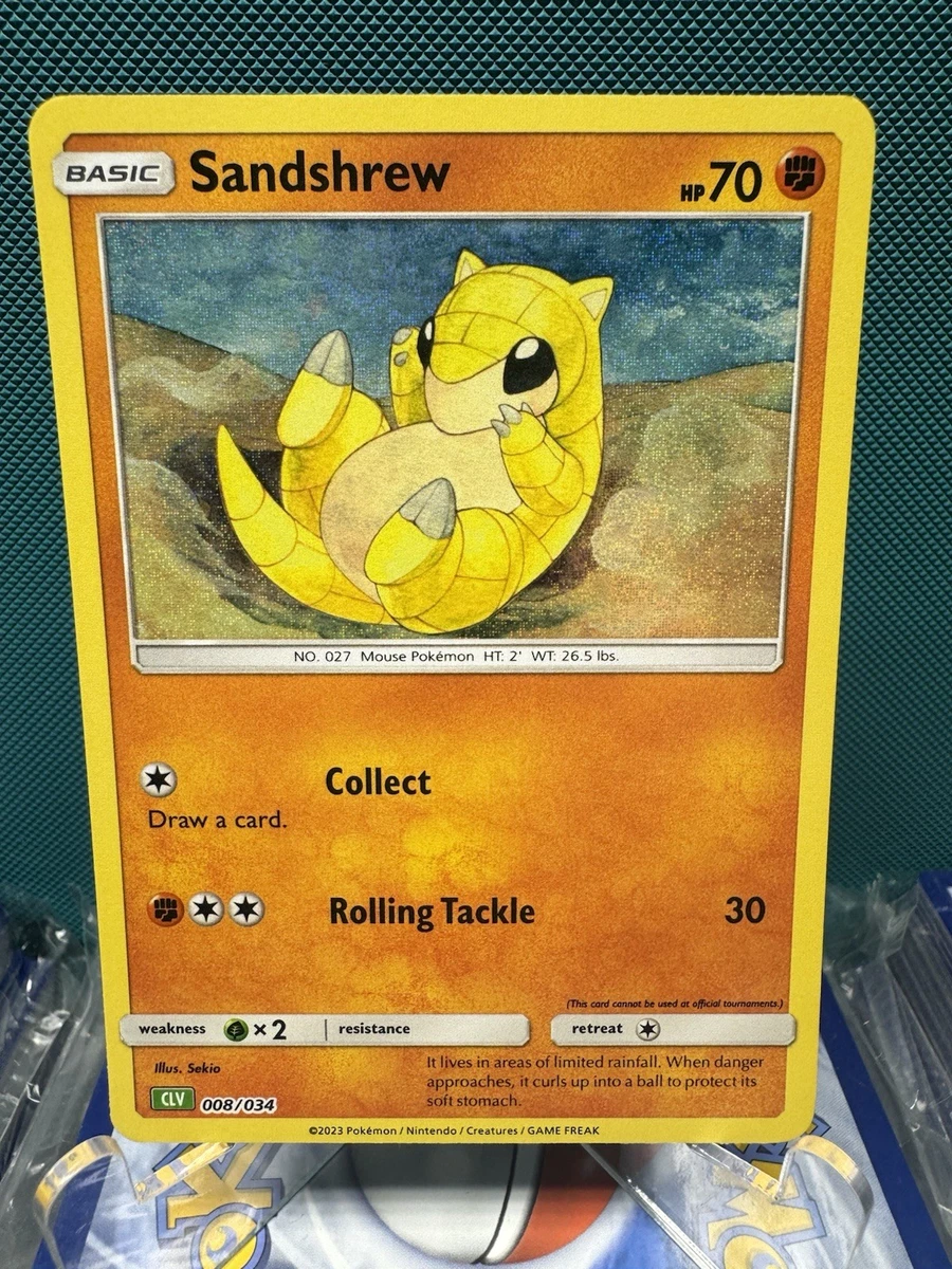 Sandshrew 008/034 Trading Card Game Classic for sale | eBay