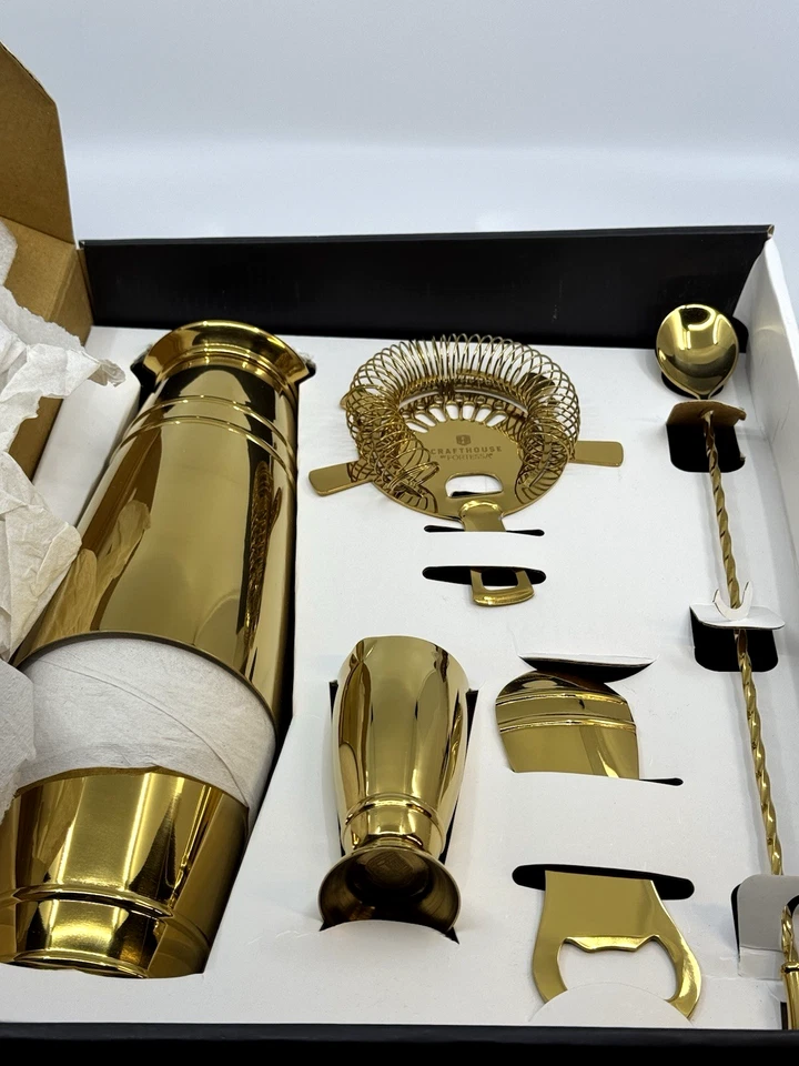 Fortessa Crafthouse Collection Stainless Steel Gold Bartender Essentials Kit - Image 4 of 4