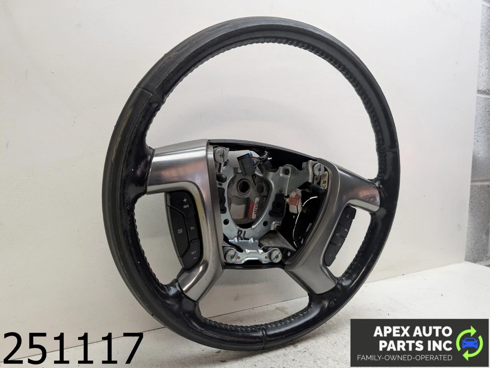 OEM 2007 GMC Yukon 6.2L Woodgrain Leather Heated Steering Wheel Cruise - Image 2 of 4