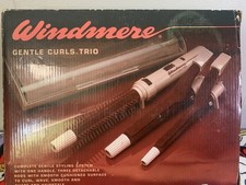 Vintage Windmere Gentle Curls Trio Velvet Flocked Hair Curling Iron Tool