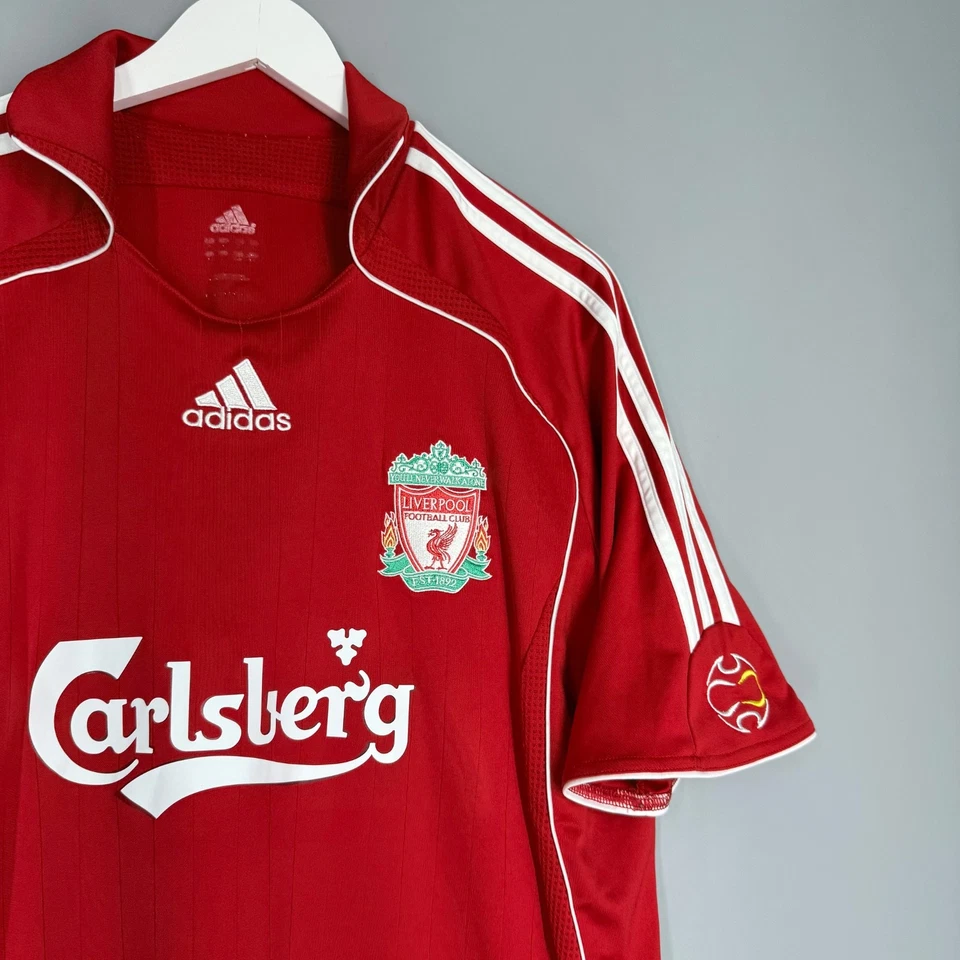 CAMISETA DE FUTBOL LOCAL LIVERPOOL 2006/2007 ADIDAS TALLA L #8 GERRARD UCL Foto 4 de 4