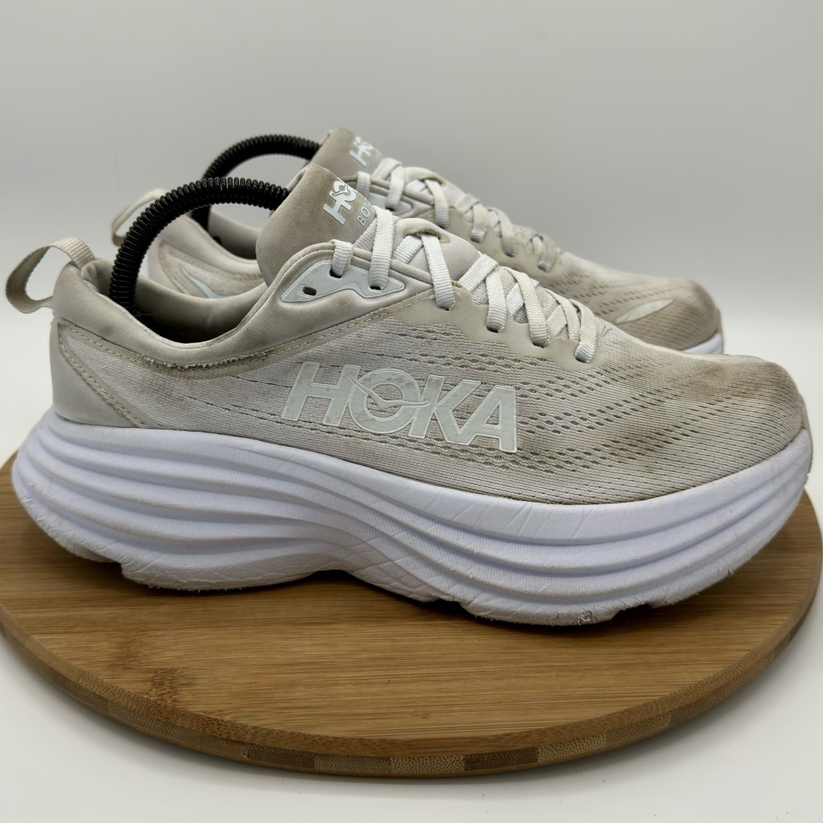 Hoka One One Bondi 8 Women's Size 9 D Wide Shoes Running Sneakers 1127954 WWH thumbnail 2