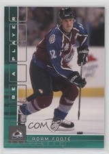 2001-02 ITG Be A Player Memorabilia Emerald 1/10 Adam Foote #54 7ez