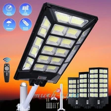 11000W Solar Street Lights Commercial LED Outdoor Dusk to Dawn Super Bright Lamp