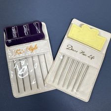 VTG Diane Hair Lift Pick Lot 2 Metal Pick Purple Wht Plastic Case 4 Hong Kong