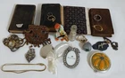Vintage to Now Lot of Old Bibles, Antique Book, Costume Jewelry, & Accessories
