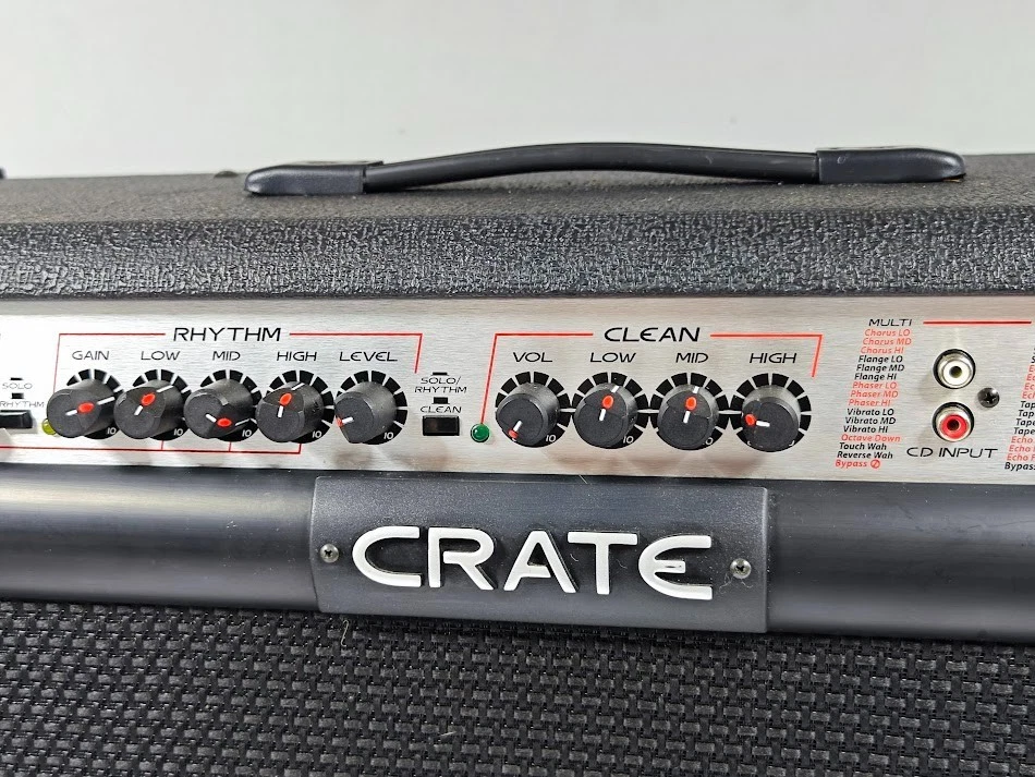 Crate GTX212 Guitar Amplifier - Strom On/Of Getestet Nur , Arbeits, Hat Kratzer - Bild 3 von 4