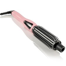 3-in-1 Ionic Heated Brush - Curler, Straightener  Styling Wand with Anti-Sca...