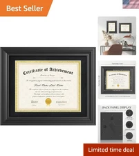 Diploma Frame Certificate Frame Document Display Wall Tabletop 11x14 8.5x11