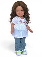 My Brittany's Embroidered Tunic, Jeans & Sneakers Outfit for 18 Inch Dolls