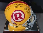 John Riggins , Doug Williams, Mark Rypien Signed SB MVP Full Size Helmet JSA W