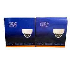 2 NEW GW SECURITY GW-807 AHD IR COLOR DOME SECURITY CAMERA CCTV SYSTEM