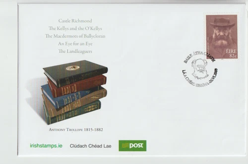 Ireland 2009 Anthony Trollope FDC per scan
