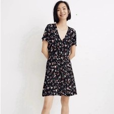 Madewell Women’s Button Front Dress In Drifting Flowers Size 6, Size Small