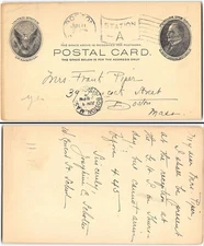 US #UX18 Boston MA Station A, 1906, Boston MA received
