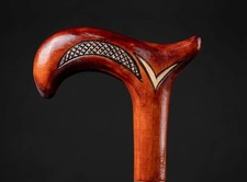 derby handle wooden design walking stick for men women walking cane x-mass A2