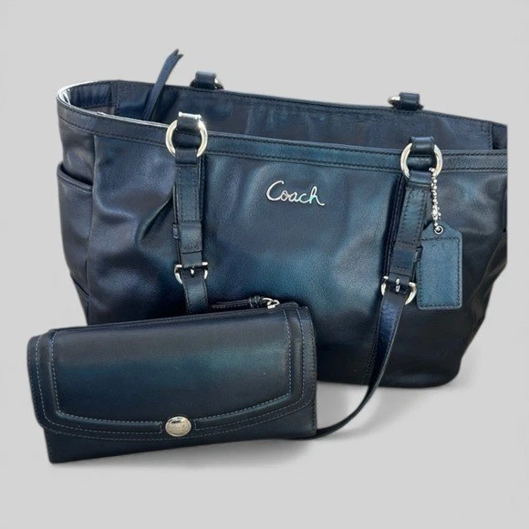 バッグ OLD COACH Blue Leather Satchel Bag 2way Coach Blue Satchel Bags & Handbags for Women for sale - eBay