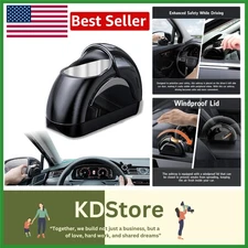 SecureFit Car Ashtray with Lid - Portable, Windproof & Space-Saving