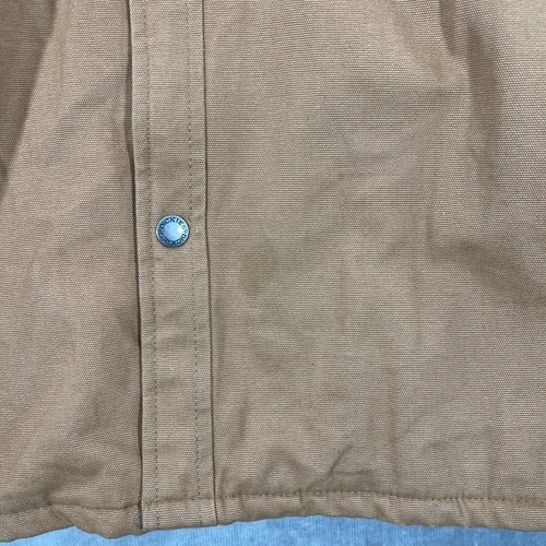 Dickies Mens XL Brown Canvas Flannel Lined Work Chore Jacket Coat image 5