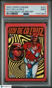 2024 Topps Chrome Ultraviolet All-Stars Elly De La Cruz Red Refractor PSA 9 /5