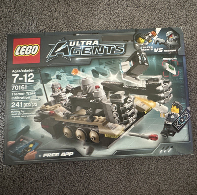 LEGO Ultra Agents Tremor Track Infiltration 70161 241 pcs App Enabled Ages 7-12