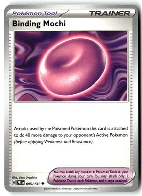 Binding Mochi 095/131 Uncommon Prismatic Evolutions Pokemon Lightly Played