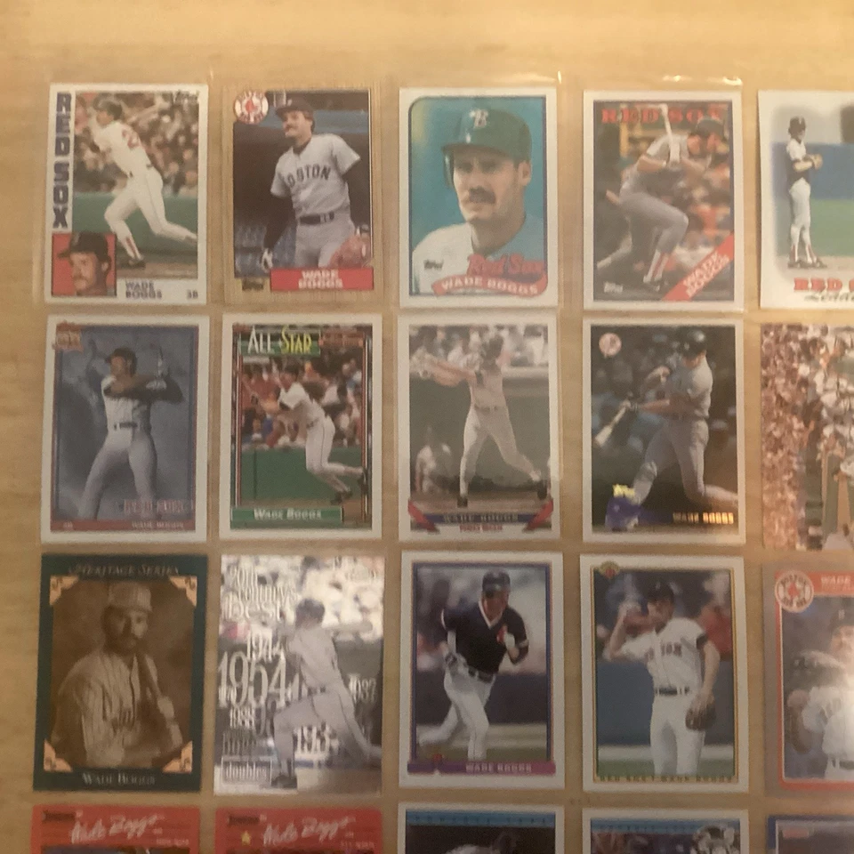 Lote de 69 tarjetas Hugh Wade Boggs HOF 1984-1997 sin duplicados casi nuevo-como nuevo Foto 2 de 4