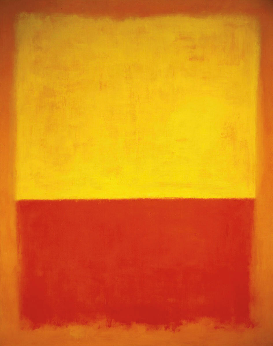No. 12, 1954 by Mark Rothko Art Print Abstract 37x28 Orange No. 12, 1954 by Mark Rothko Art Print Abstract 37x28 Orange