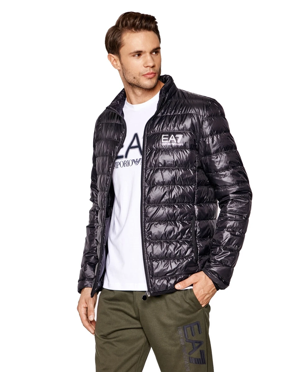 EA7 Armani Men s 8NPB01 PN29Z A ET Quilted Jacket Black 1200 BLACK