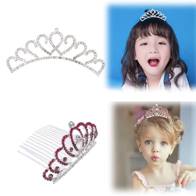Rhinestone Crystal Tiara Hair Band Kid Girl Bridal Princess Prom Crown Headband Rhinestone Crystal Tiara Hair Band Kid Girl Bridal Princess Prom Crown Headband