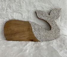 Wood Whale Sculpture/Decor
