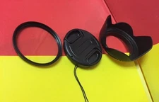 FLOWER HOOD+FILTER UV+FRONT LENS CAP 58mm TO CANON 28-80mm 28-90mm 28-105mm