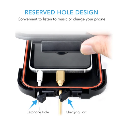 Waterproof Motorcycle Bike Handlebar Phone Mount Holder Case for iPhone Samsung - Picture 17 of 19