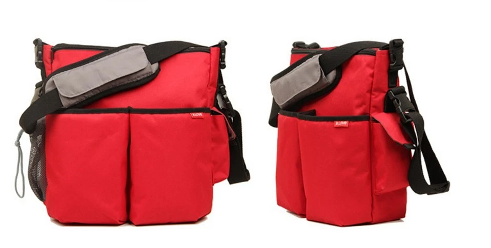 New RED BLOVE Baby Changing Bag / Diaper Bag with Stroller Strap