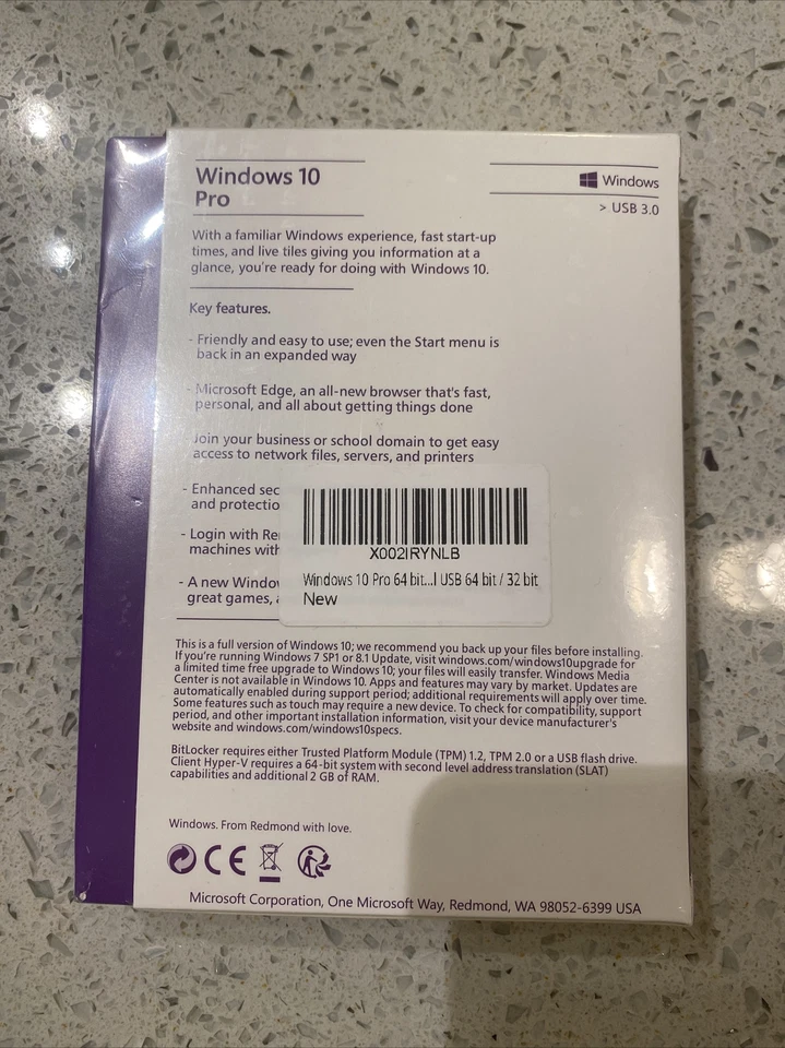 Microsoft Windows 10 Pro 32/64 Bit Flash Drive (FQC08789) - Image 3 of 4