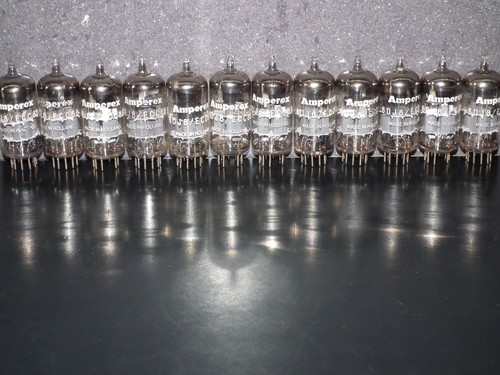 6DJ8 ECC88 Amperex Holland Matched Pair Tested NOS Dual Stage Getter - Picture 4 of 13