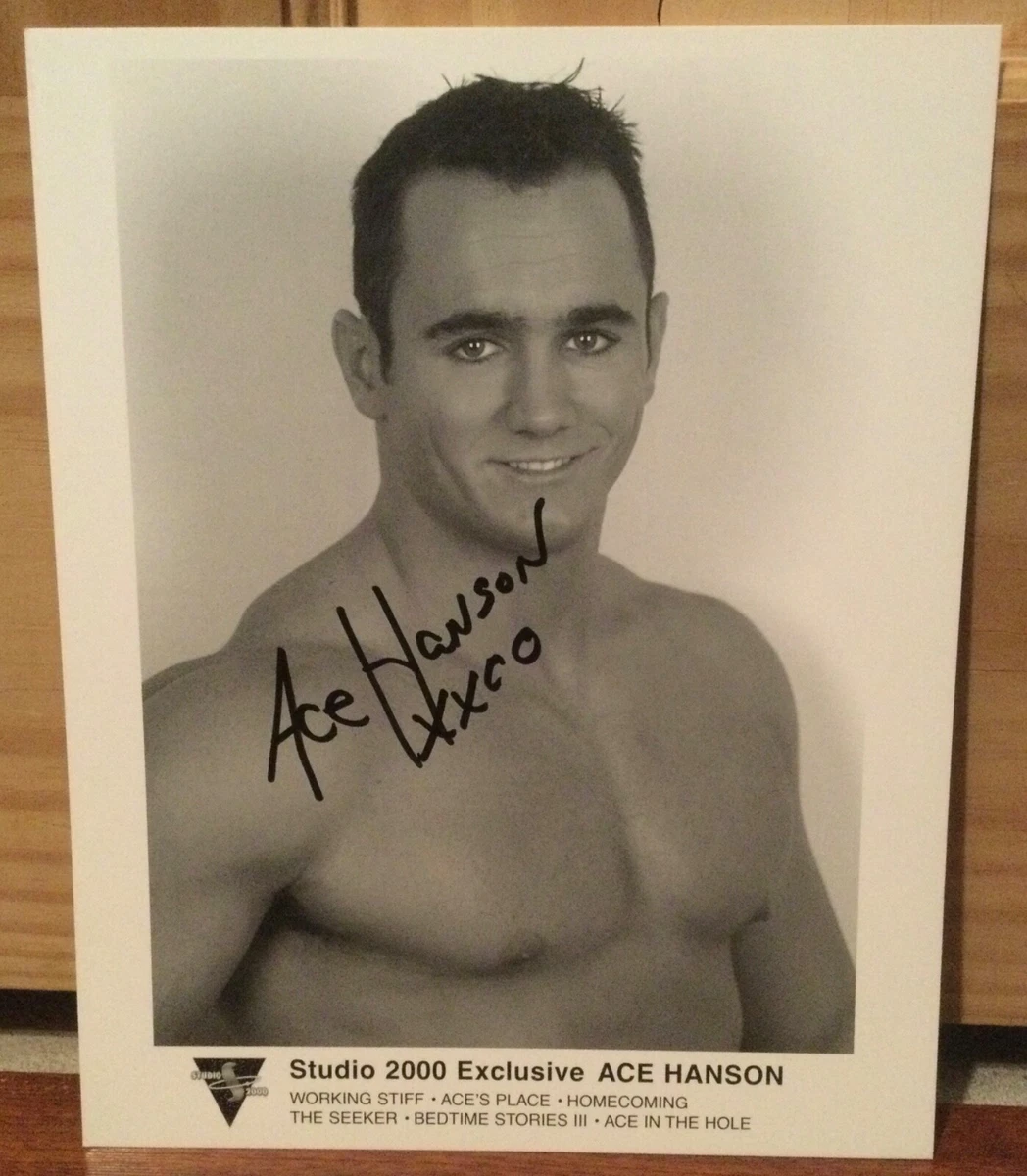 ACE HANSON SIGNED 8x10 PHOTO STUDIO 2000 GAY ADULT FILM STAR PORN PORNSTAR  | eBay