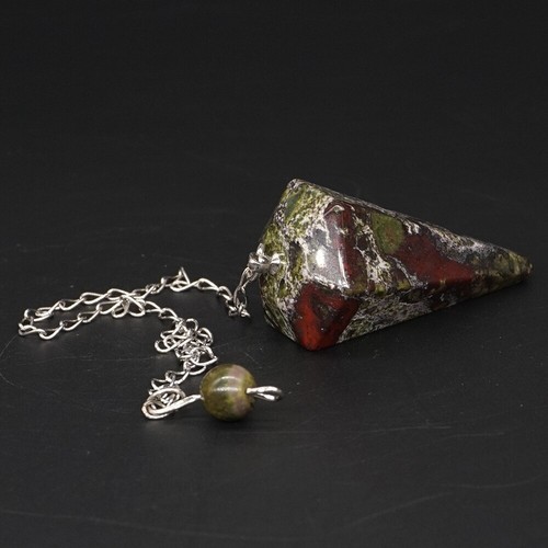 Mix Natural Gemstone Bonded Pendulum Point Pendant Healing Crystal Dowsing Tool - Picture 58 of 79